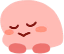 kirblush emote