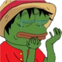 PepeLuffySad emote