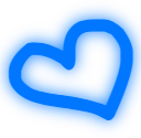 blueheart emote
