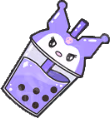 kuromi_bubbletea emote