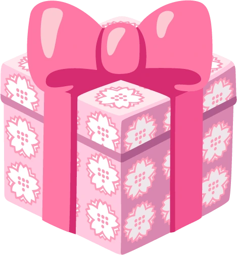 Pinkgift emote