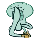 SquidwardFacepalm emote