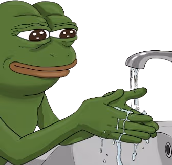 PepeWashingHands emote