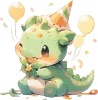 happy_birthday_dinosaur static emote