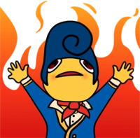 WallyThisIsFineFire emote
