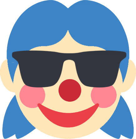 clown_girl_sunglasses sticker