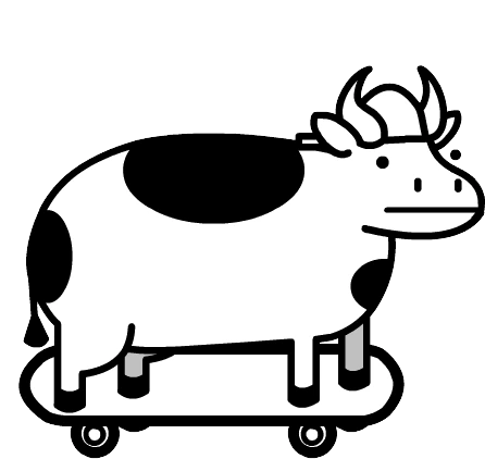CowSkateboardFlip emote