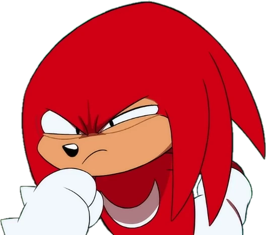 KnucklesTheEchidnaThink emote