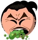 BoRaiChoThrowingUp emote