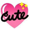 CuteHeart emote