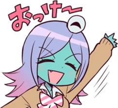 aliengirlHI emote