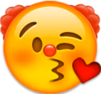 clownblowingkiss emote