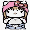 cutegaghellokitty emote