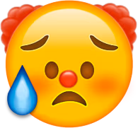 clowndisappointed emote