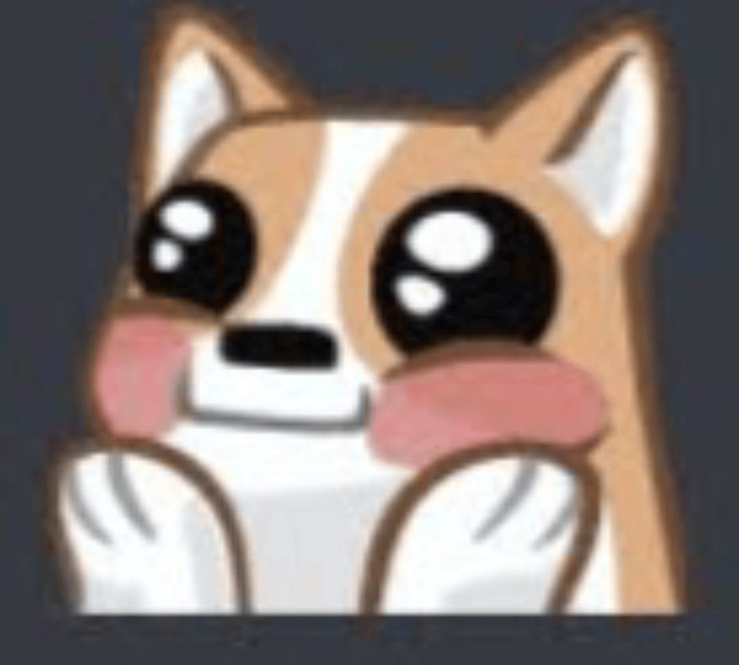 CorgiBlush static emote