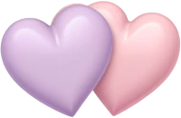 Purpleandpinkhearts emote