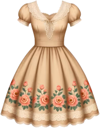 Vintagedress emoji