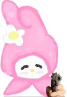 166_MyMelodyGun emote