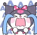 kuromi_cry emoji