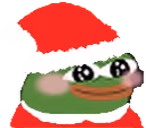 santaBlush emote