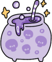 Skull_cauldron static emote