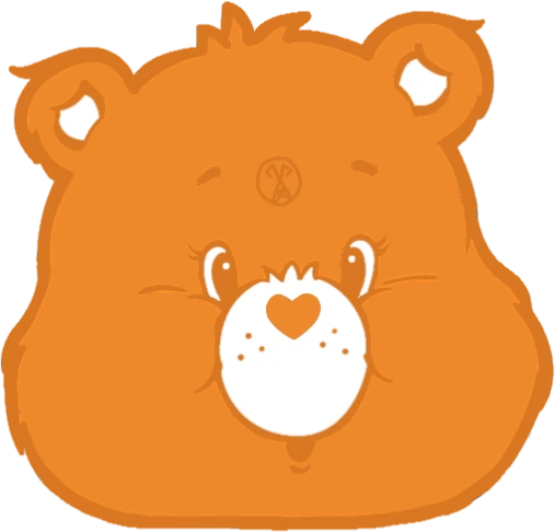 orange_carebear_cute_pentagram emote