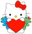 HelloKittyHeart emote